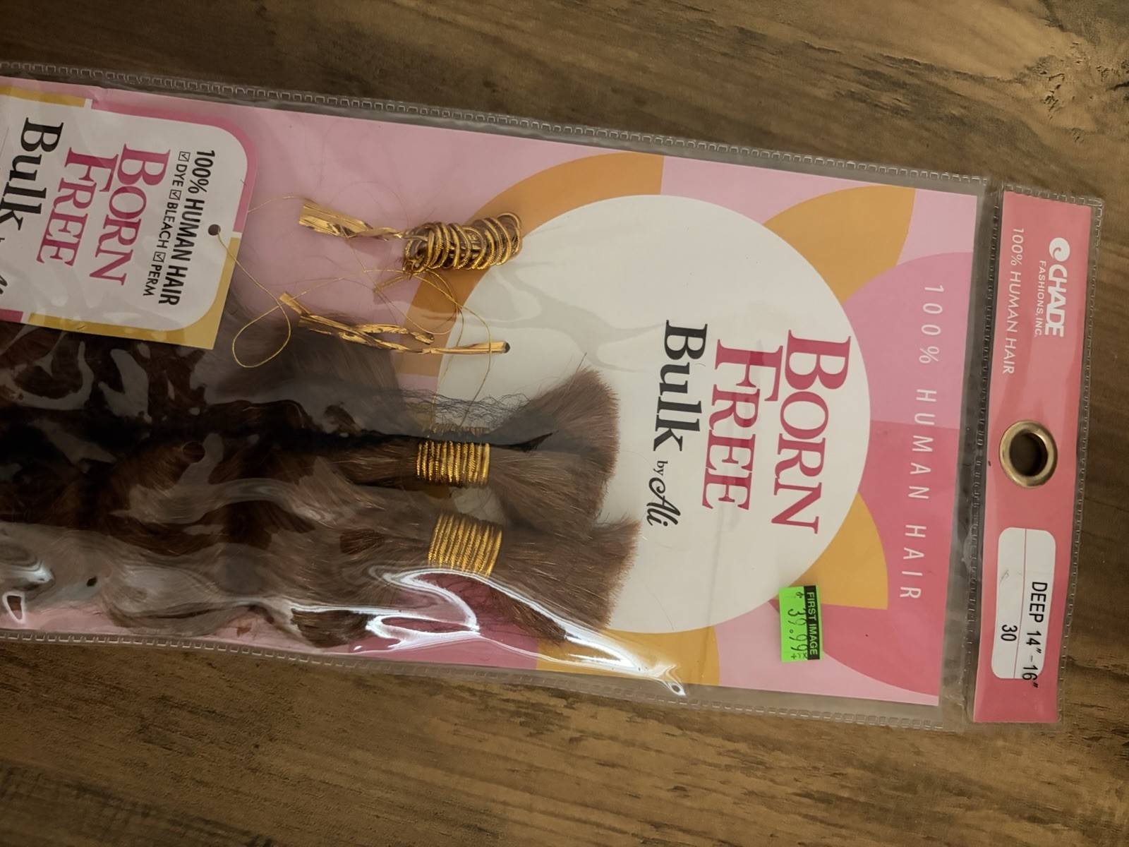 Born Free Deep Bulk 100% Human Hair Extension 14-16″ Curly #30 Boho Braids