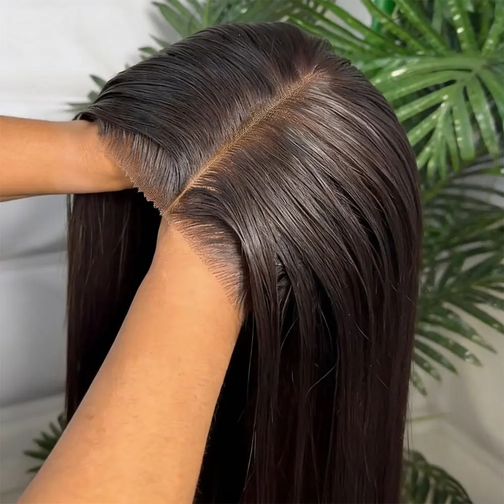 Straight Pre Cut Glueless Wig Pre Plucked HD Lace Wigs Real Human Hair For Women