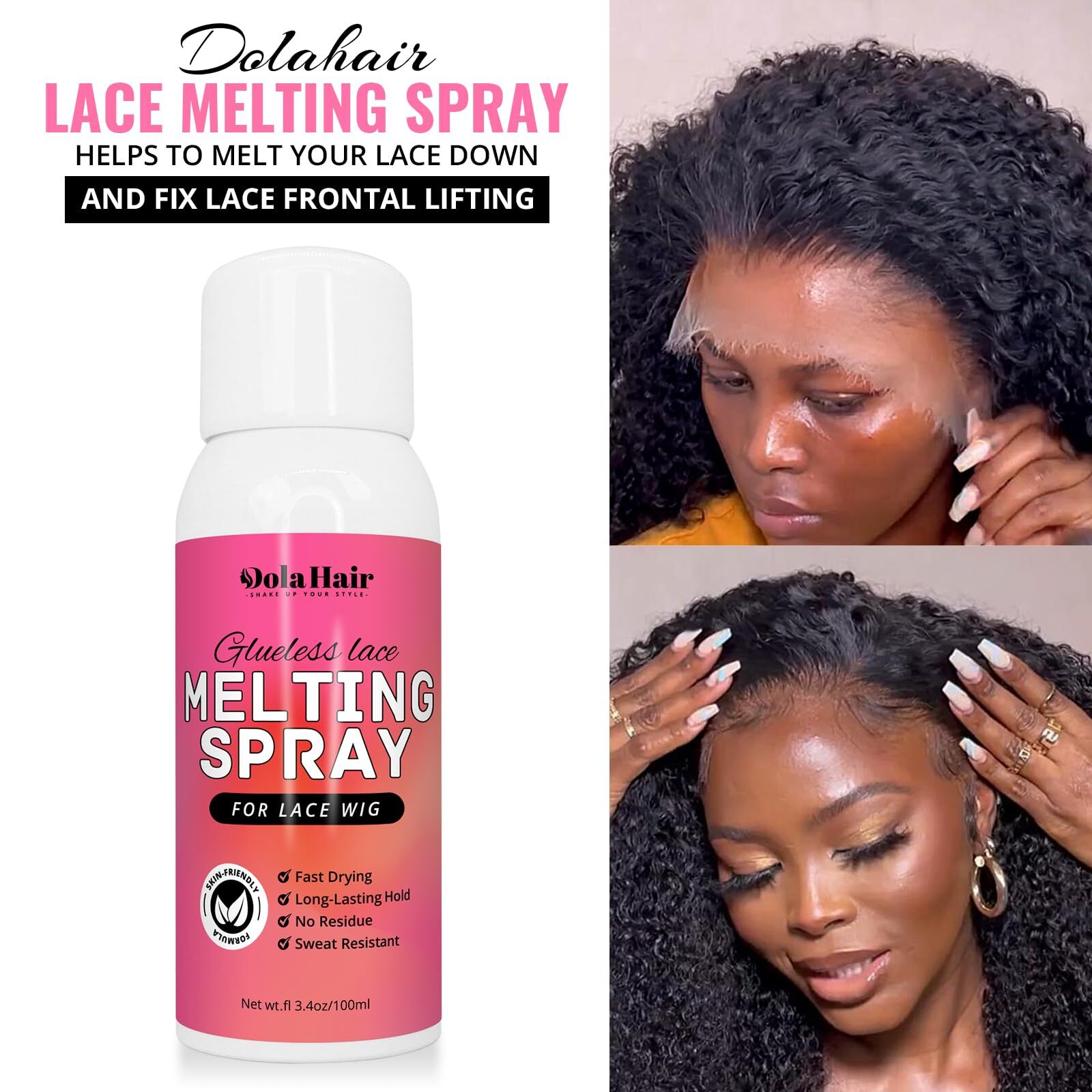 Dolahair Lace Glue Kit – Complete Set with Lace Tint Mousse Wig Installation