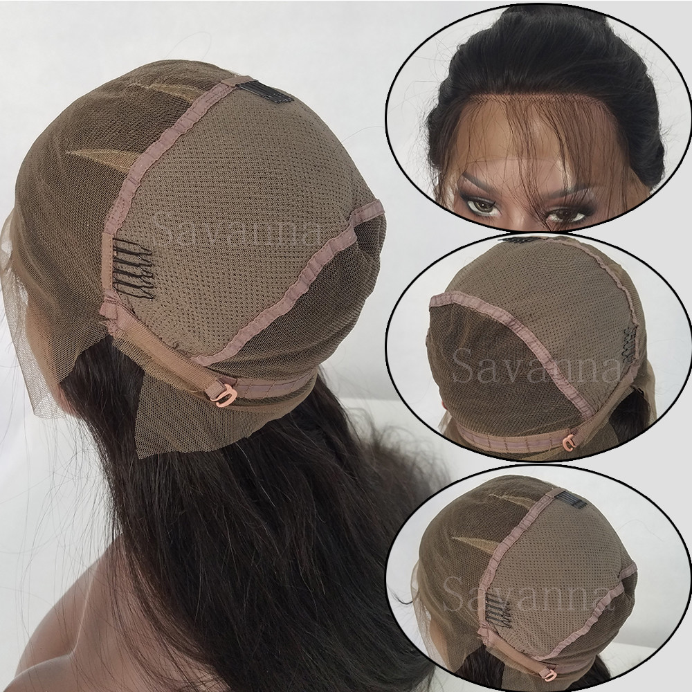 Natural Brazilian Virgin Full Lace Human Hair Wigs Glueless Curly Lace Front Wig