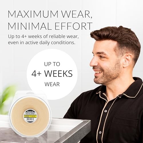 Ultra Hold Double Sided Adhesive Tape 1″ x 36 Yards for Hair Extensions & Wigs