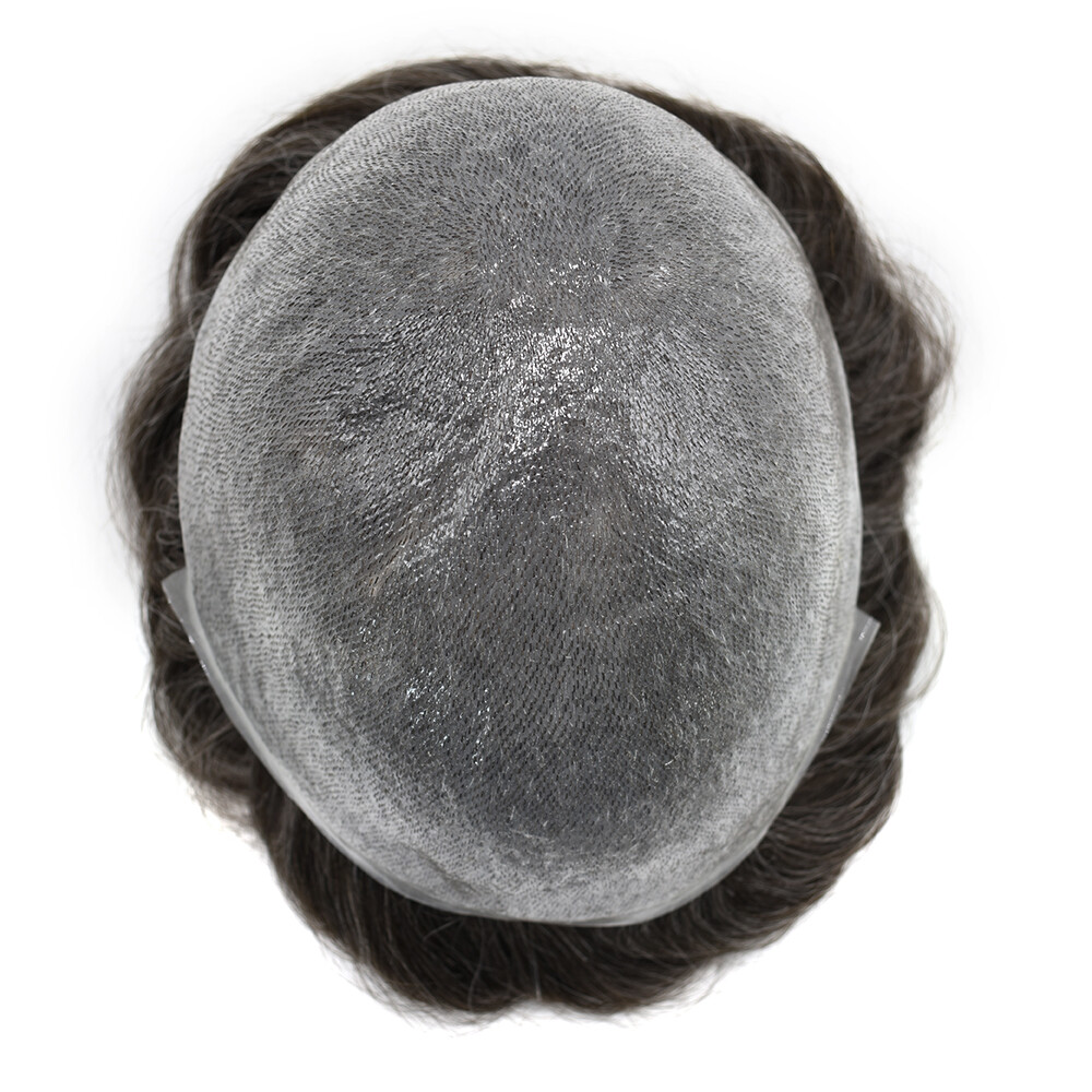 Mens Hair Replacement Ultra Thin Skin Toupee All Colors Hairpieces PU SystemWigU