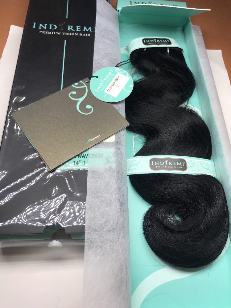 IndiRemi® Virgin Remi Hair Weave_ITALIAN_WAVE_WEAVING_14”_#1