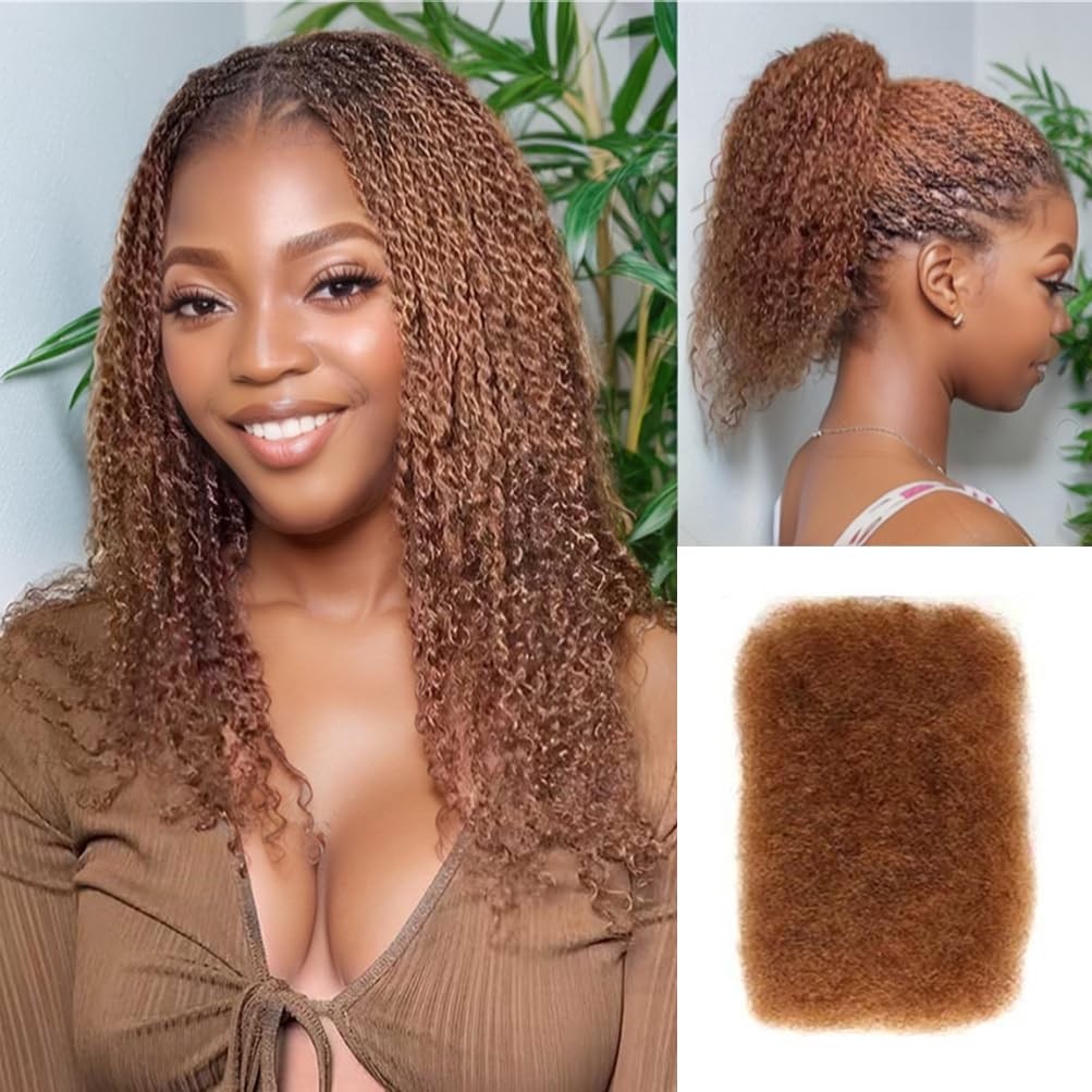 Style Icon 1 Bundle Afro Kinkys Bulk Human Hair (18″, 30#) – Twist Braids- Curly