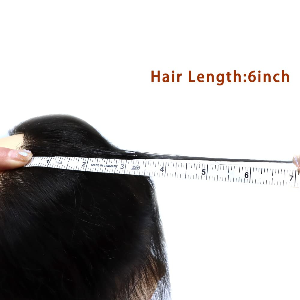 Mens Frontal Hairpiece for Receding Hairline Full Lace Forehead System for Men