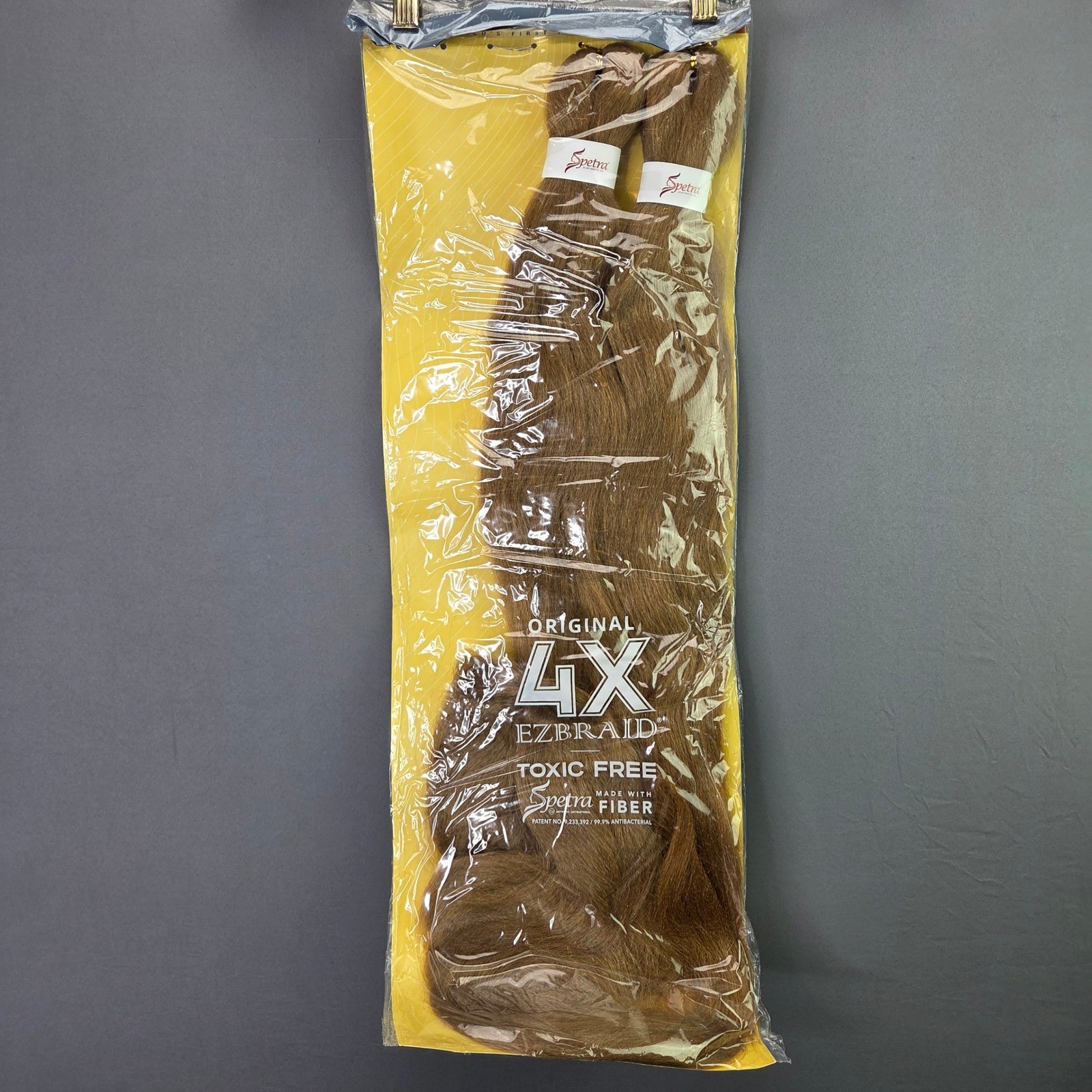 EZBRAID 4X Pre-Stretched Braiding Hair Spetra Fiber 25in Brown Itch Free NEW