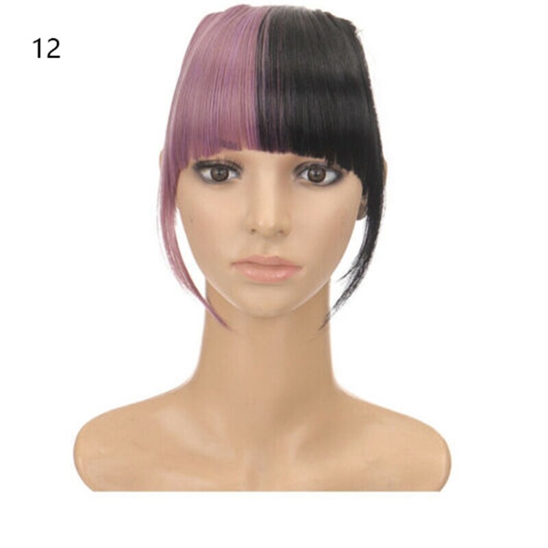 Natural Hair Extension One One Piece Real Thick Clip In Fringe Bangs As Human