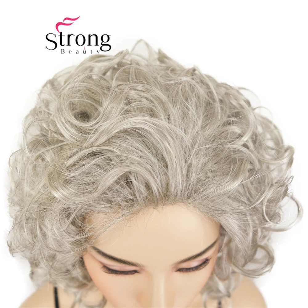 StrongBeauty Short Curly Wig Women Synthetic Natural Looking Daily Party Wigs