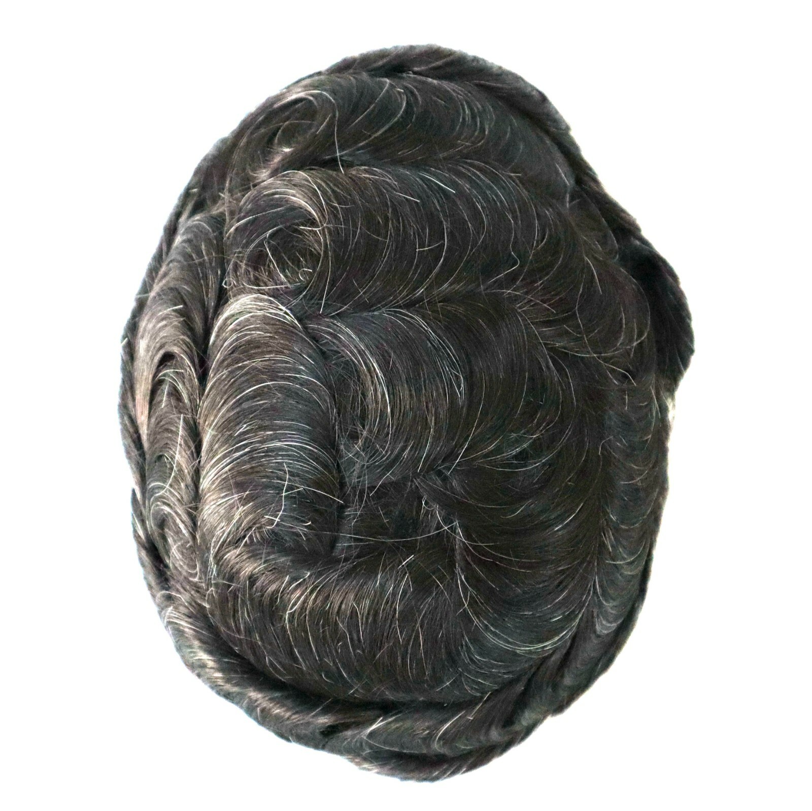 Mens Toupee Real Hair Replecement System Wigs Thin Skin Human Hairpieces 8×10