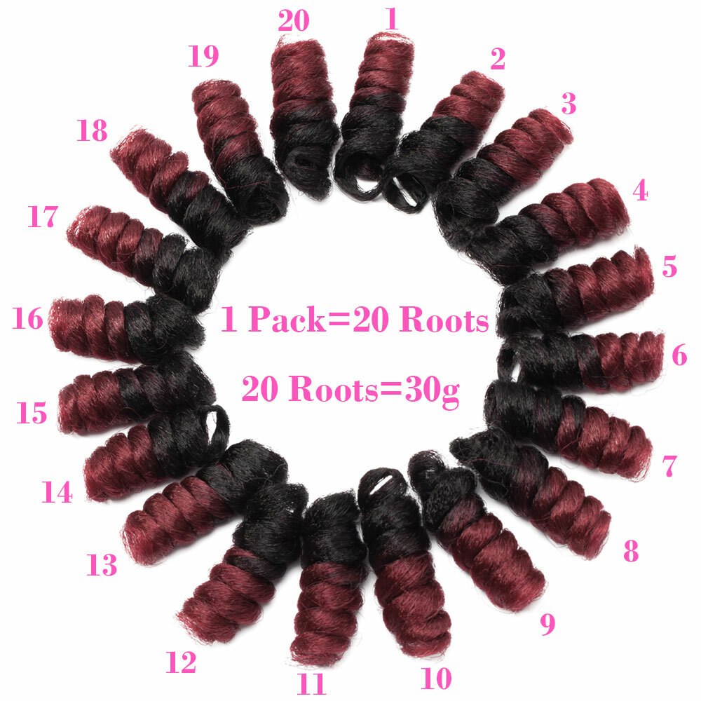 Jamaican Bounce Crochet Braiding Hair Extensions Toni Curls Spring Curly US Hot
