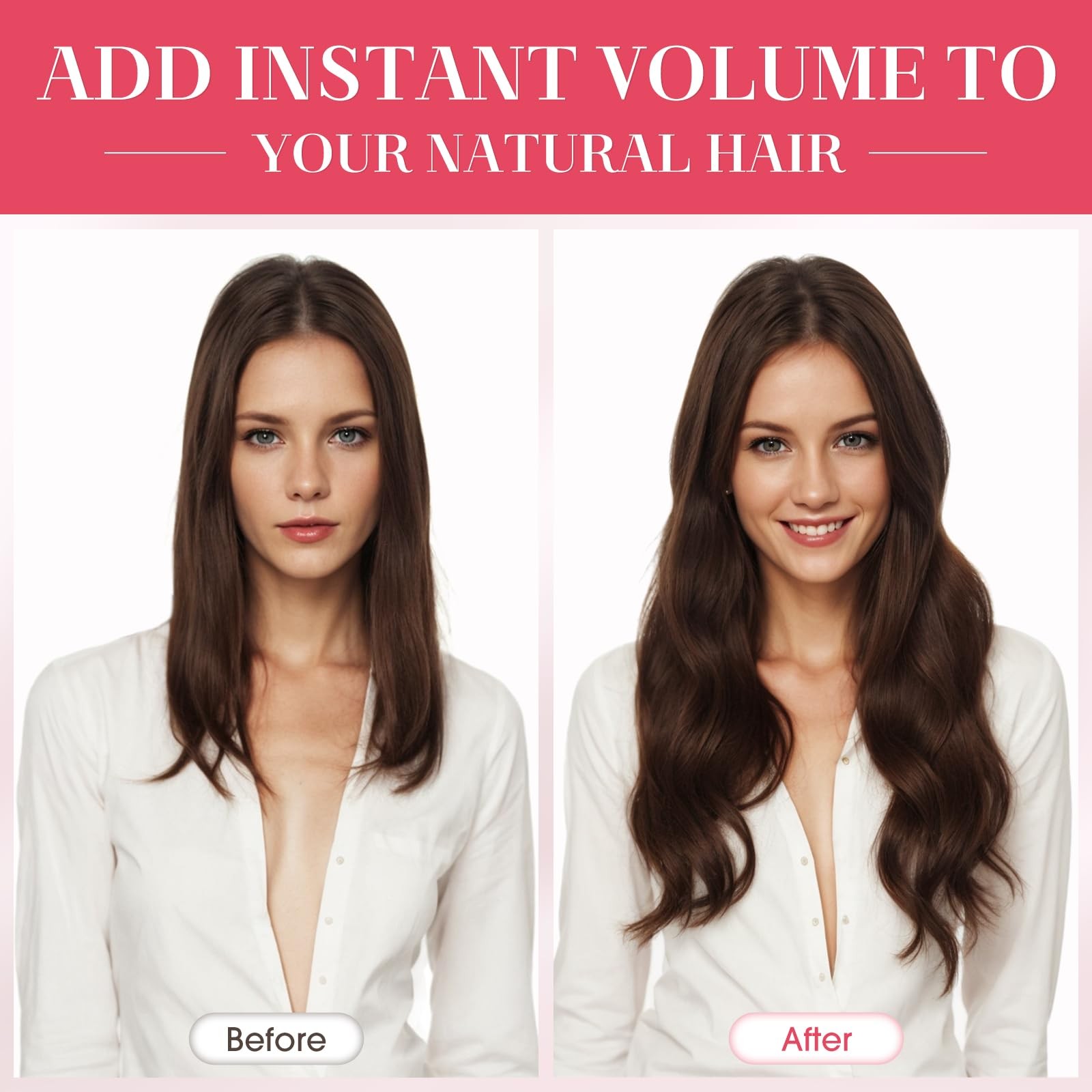 Clip In Hair Extensions 100% Real Human 10 Inch 8pcs 75g – Easy to Wear