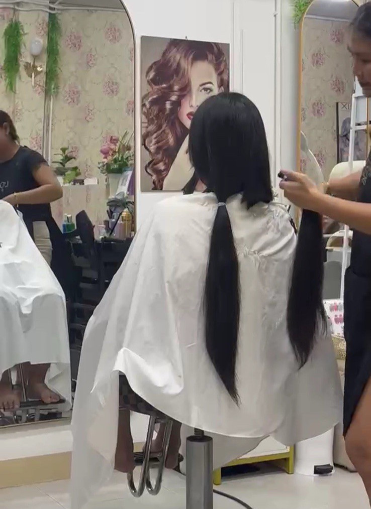 1612 Natural Human Hair Ponytail Straight Real Hair 21 Inch 110 G