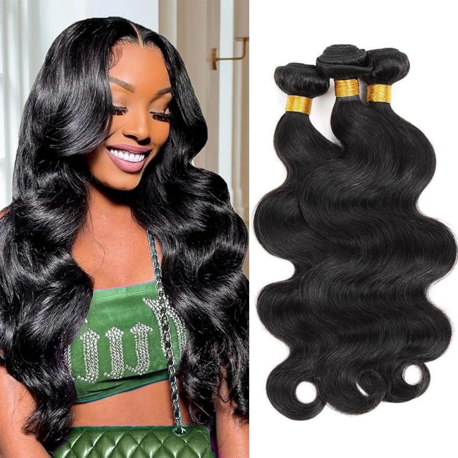 Human Hair Bundles Body Wave 100% Unprocessed Brazilian Virgin Hair Body Wave 3