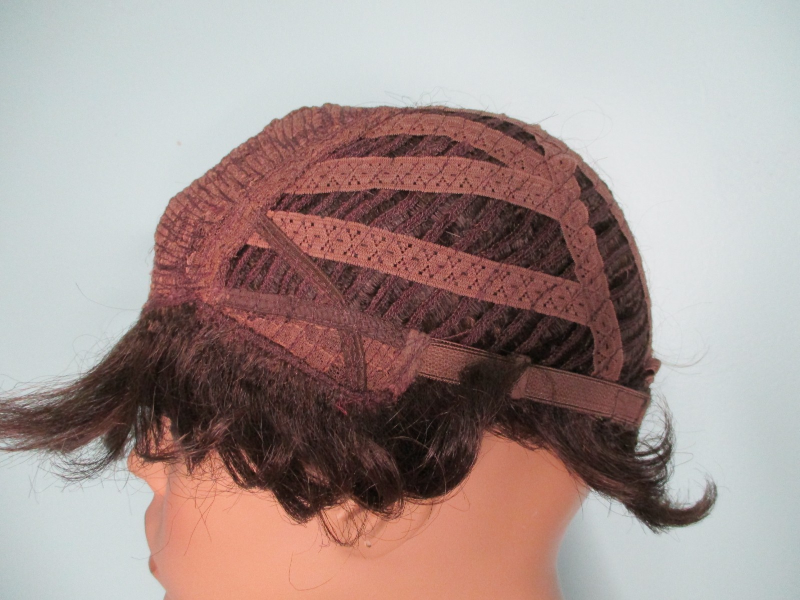 3″ dark brown VINTAGE short shag WIG by CITY ADDITIONS