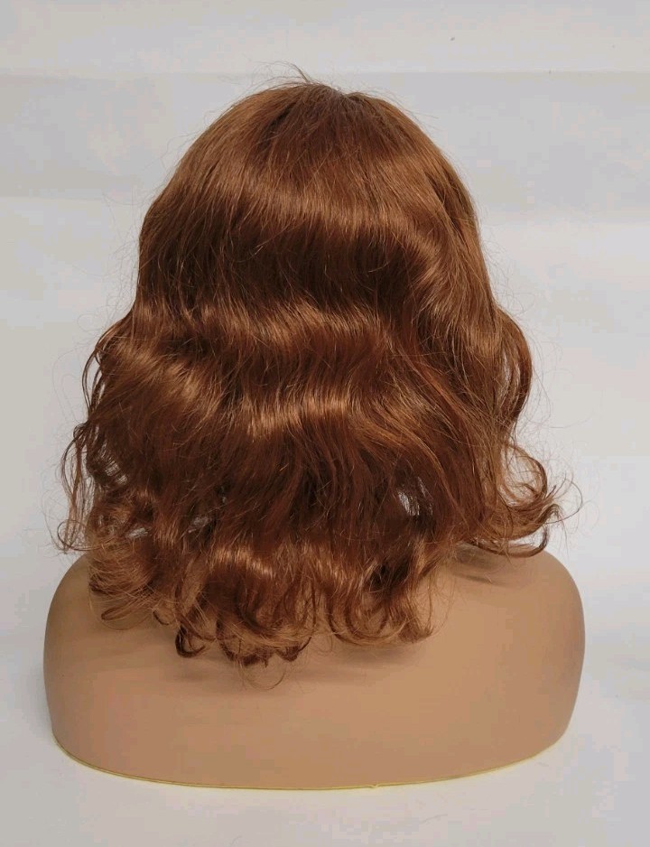 🎀 COOPER AUBURN BIG LOOSE WAVE SHOULDER LENGTH WIG 100% HUMAN HAIR