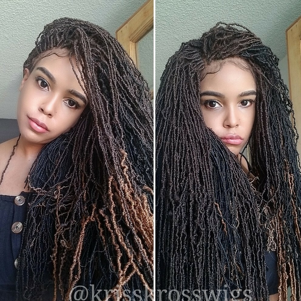 Front LACE hand made pixie sister locs