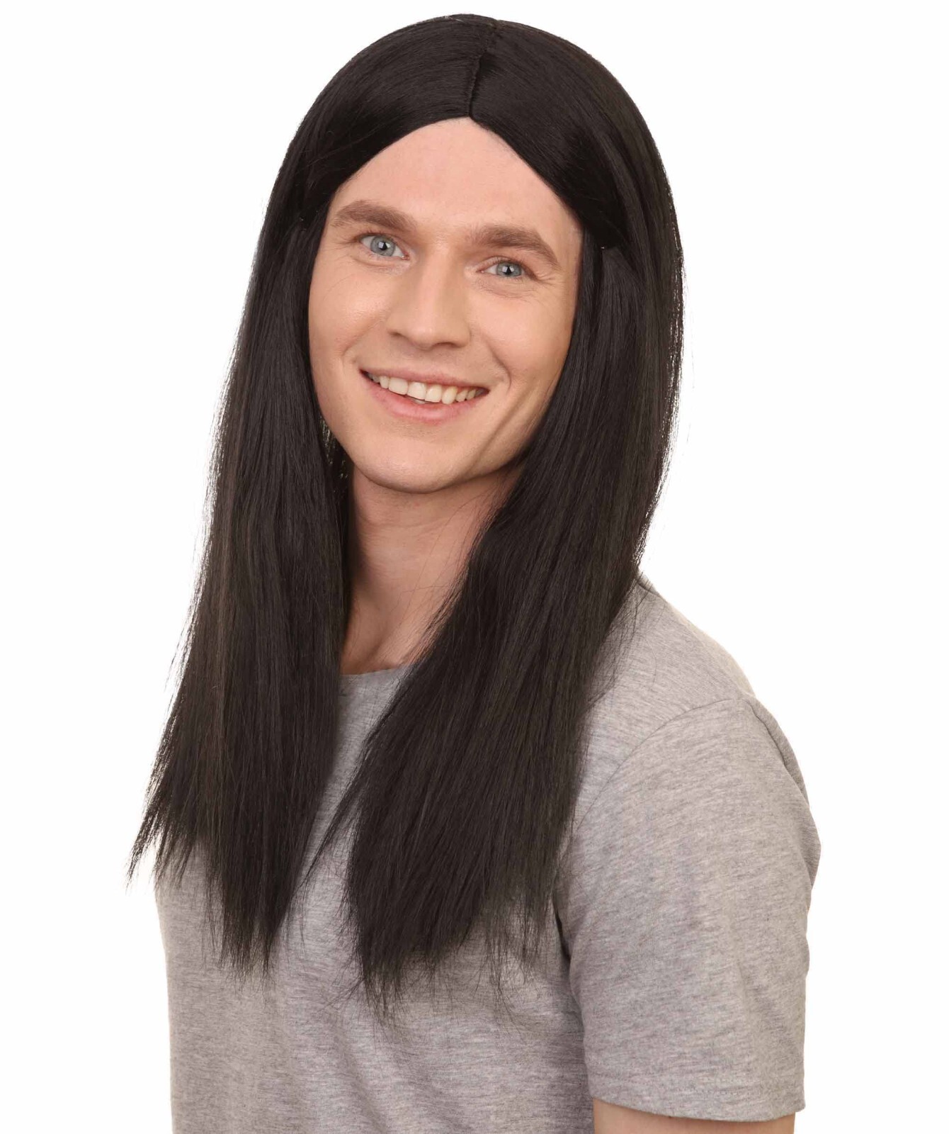 Sword Womens Wig | Black Long Wig | Premium Breathable Capless Cap | HM-269