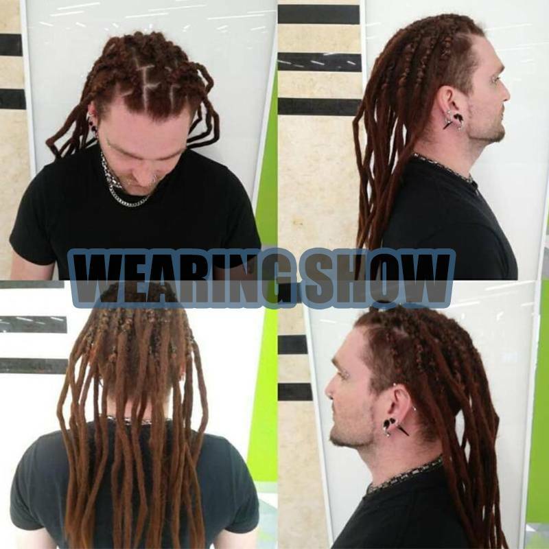 6-12″ Real Natural As Human Dreadlock Briading Hair Extension Black Brown Blonde