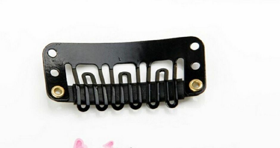 US Mixed Color 30 Pcs/set Hair Extension Clip U Shape Weave Toupee 6 Teeth 32mm