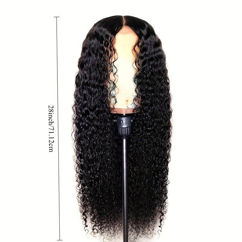 28 Inch Long Curly Wigs Deep Wave Hair Wig Without Lace For Women New