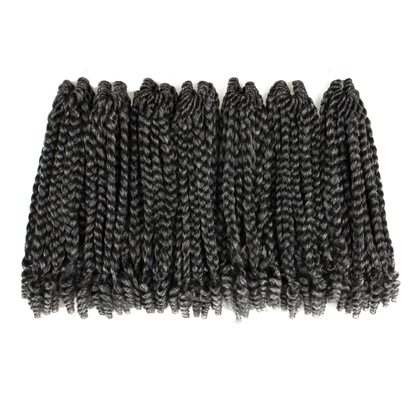 Hahoness 7 Packs 10 Inches Goddess Braid Crochet Hair Toni Curl Ends For Black