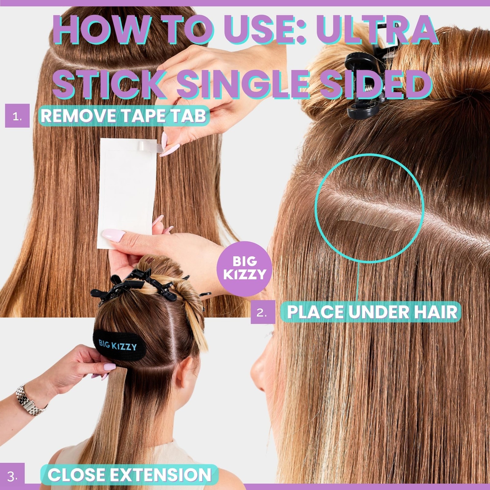 Single Sided Ultra Stick Replacement Tape for Hair Extensions – 6-8+ Weeks of…