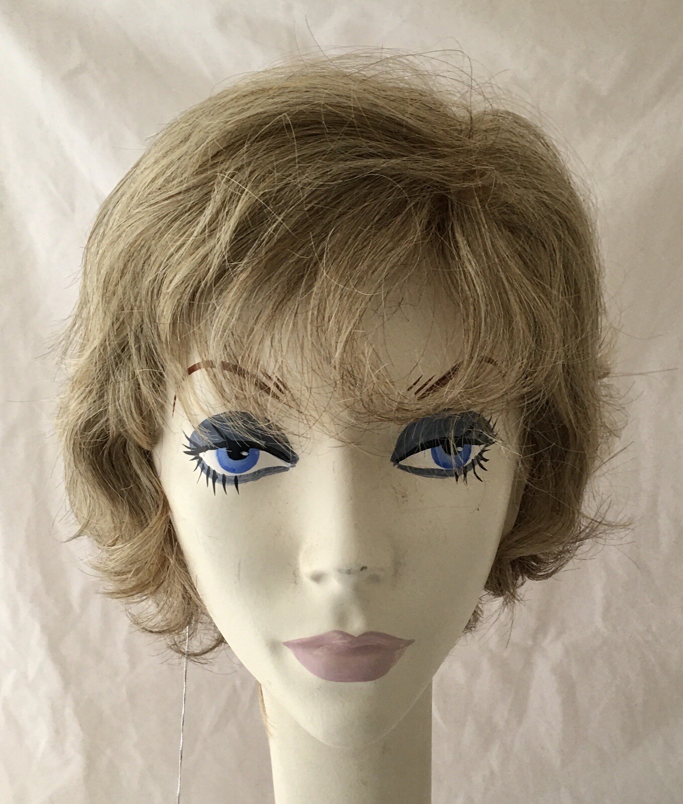 NWT! JACQUELYN Wig HUMAN HAIR Blend HM Valerie 123 Hand Tied BROWN + BLONDE Mix