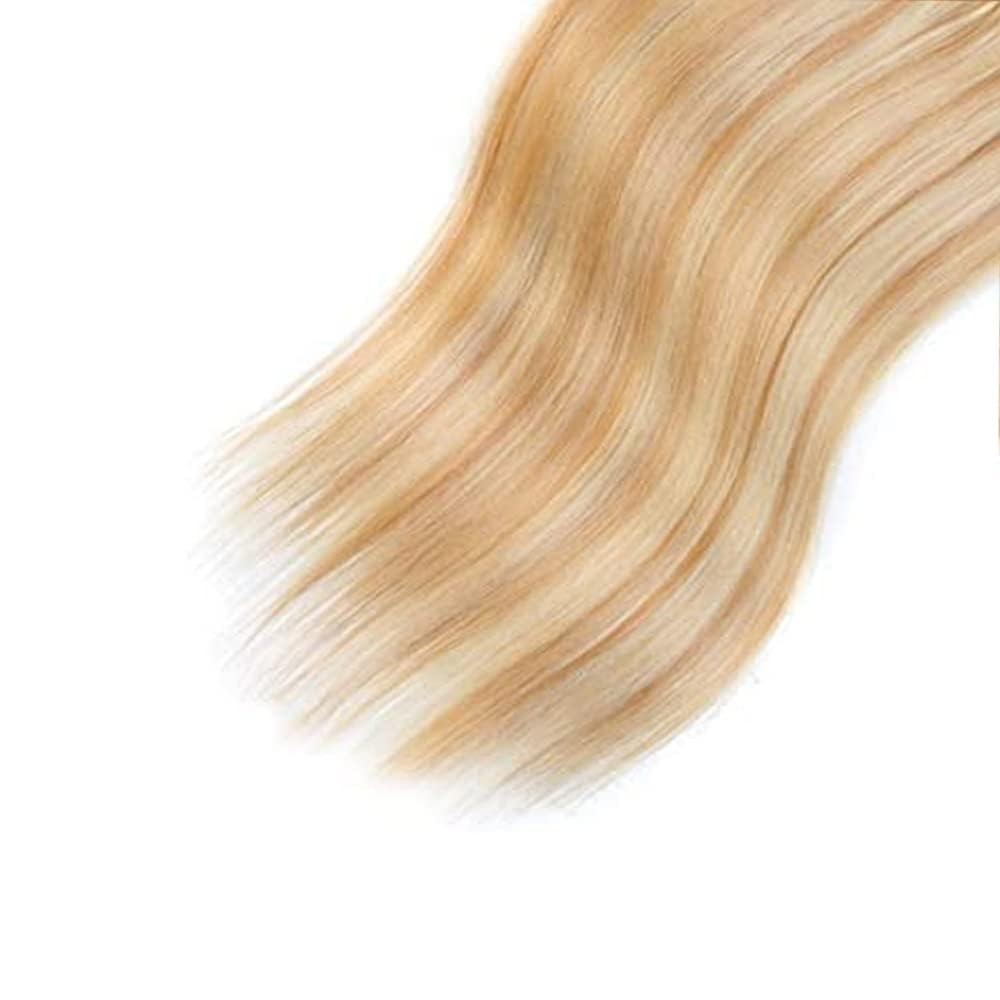 Giginger Bundles Human Hair 300G P27/613 Blonde Straight Human Hair Bundles 22