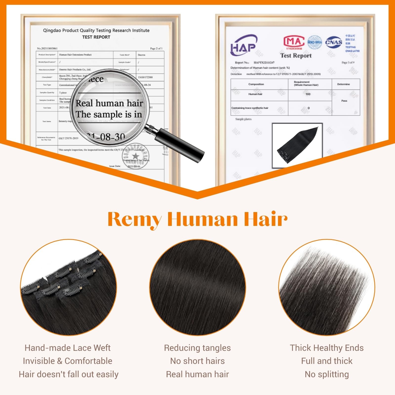 Tesshair 6Pcs Clip In Hair Extensions Real Human Hair Short Clip In Extensions