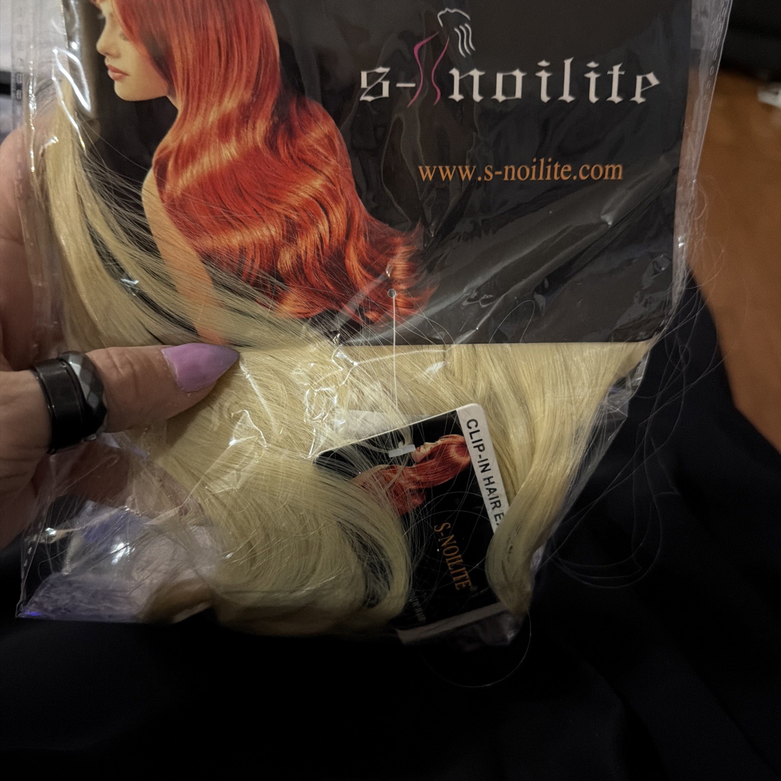 S Nolite 7 Pieces 20 Inch Hair Extensions 613C A419W blonde blond CURLY nip