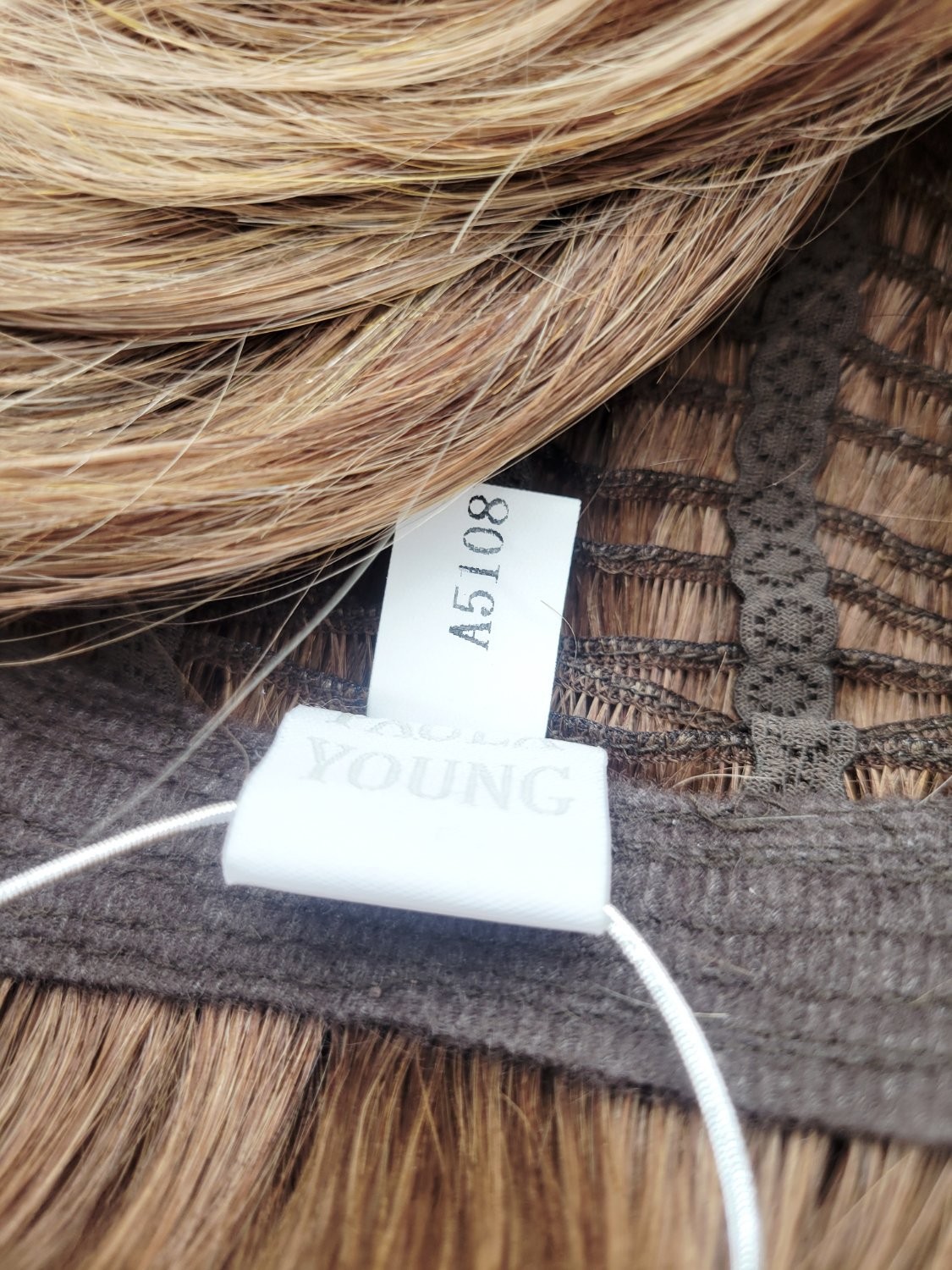 Paula Young Marin 100% Human Hair Wig 10/6/8 A Light Brown Highlights Average