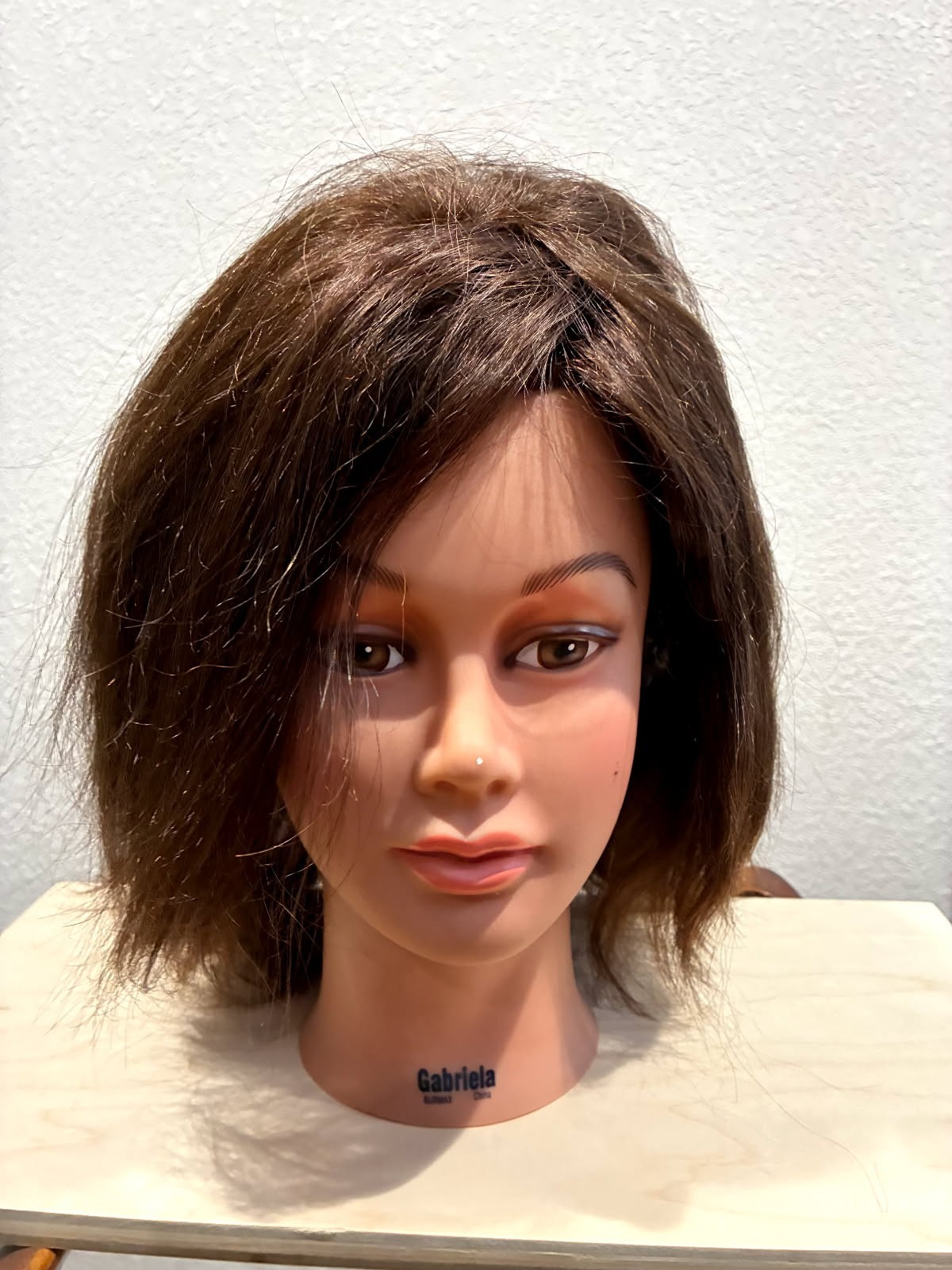 Medium Layered Capless Mono Top Lace Front Wig real hair