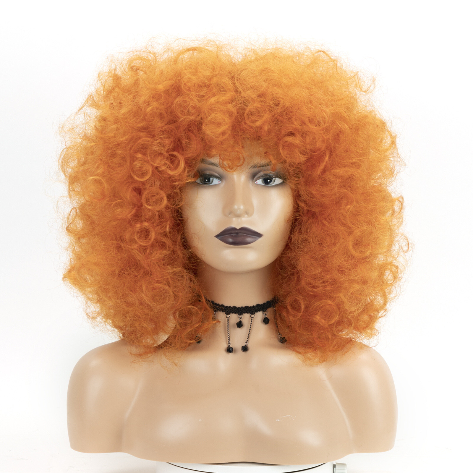 Afro Curly Wig 14Inch Afro Wigs for Black Women 70s Afro Kinky Curly Wig Black