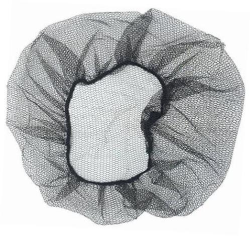 100 Shield Safety 18~24″ Nylon Hair Net Cap White/Black for Medical Food Service