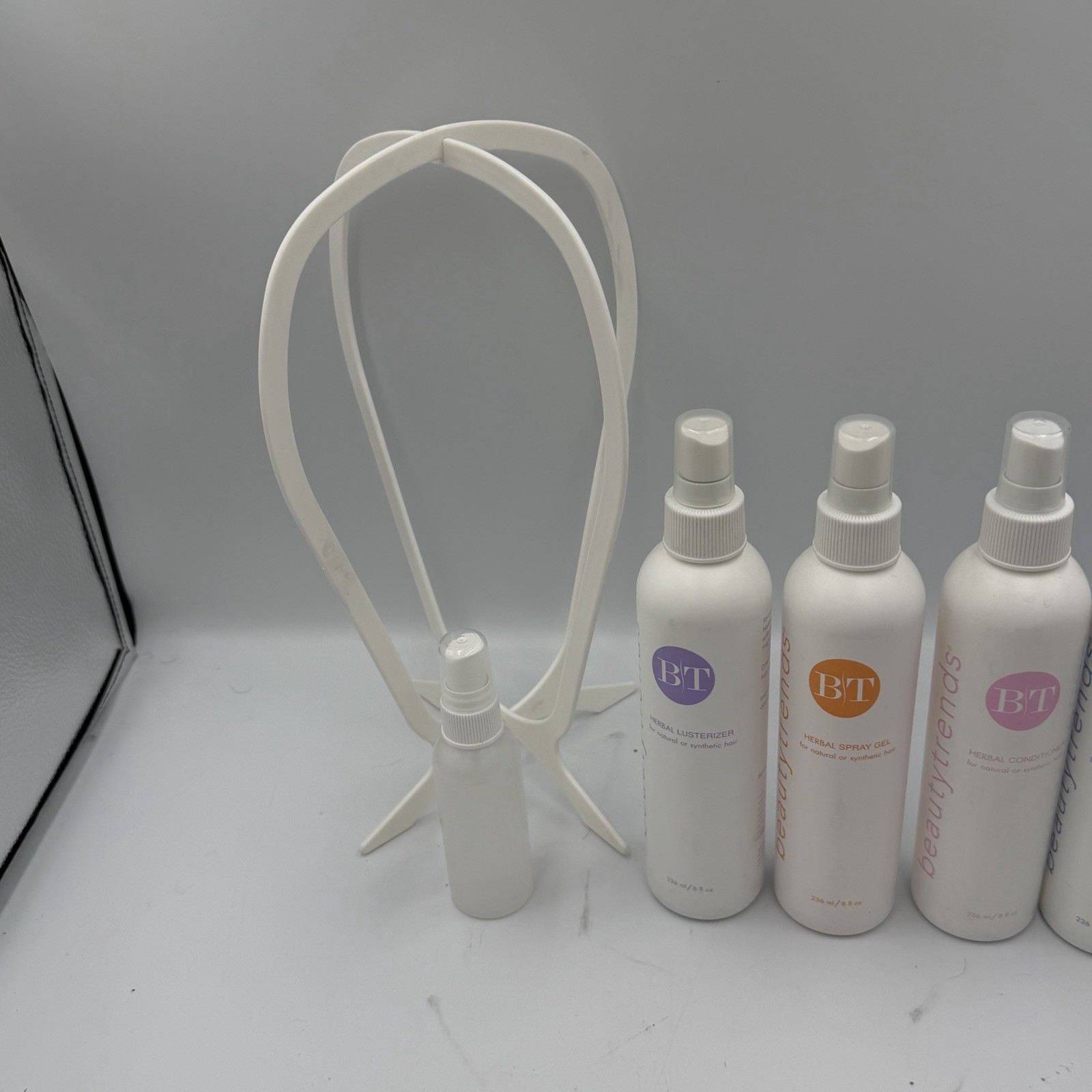 BeautyTrends Synthetic Hair Care Travel Kit Wig Stand Style Spray Conditioner