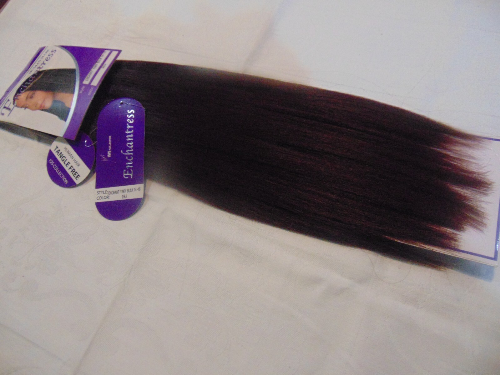 Isis Enchantress Human Hair Yaki Bulk 14-16 Color 99J