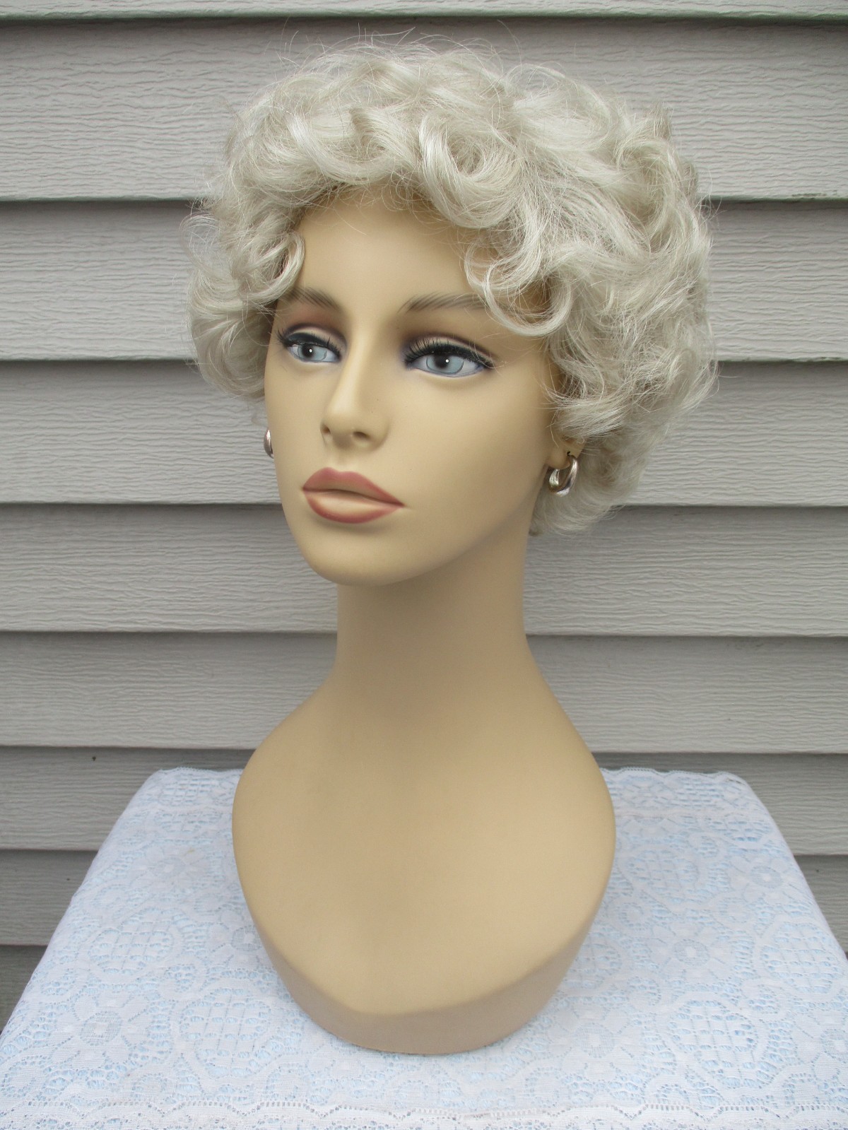 Tony of Beverly ? MYSTERY WIG PLATINUM BLONDE Shade Hand Tied ? VINTAGE