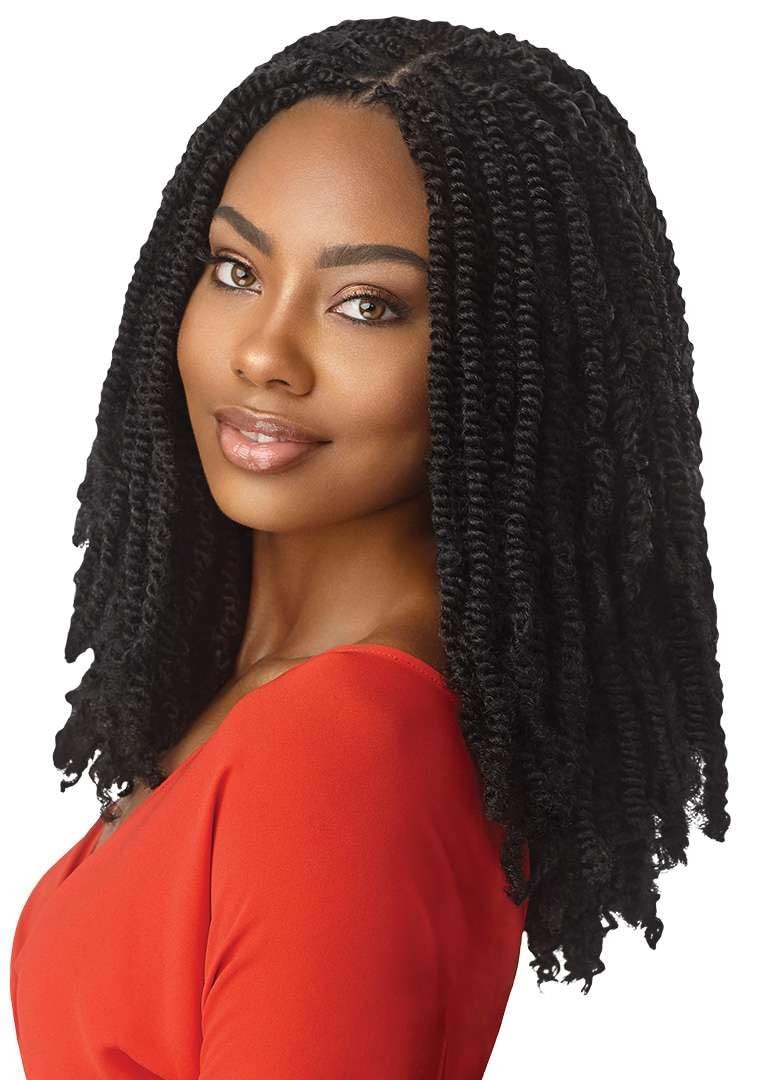 Outre Crochet Braids Twisted Up 3X Springy Afro Twist 24″ (1-pack, 1B)