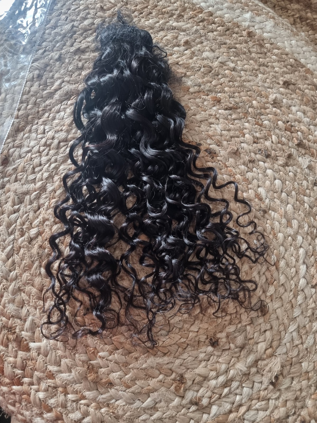 12A 20INCH 100g CAMBODIAN VIRGIN HUMAN HAIR WATER WAVE NATURAL BLACK 1B# 1BUNDLE