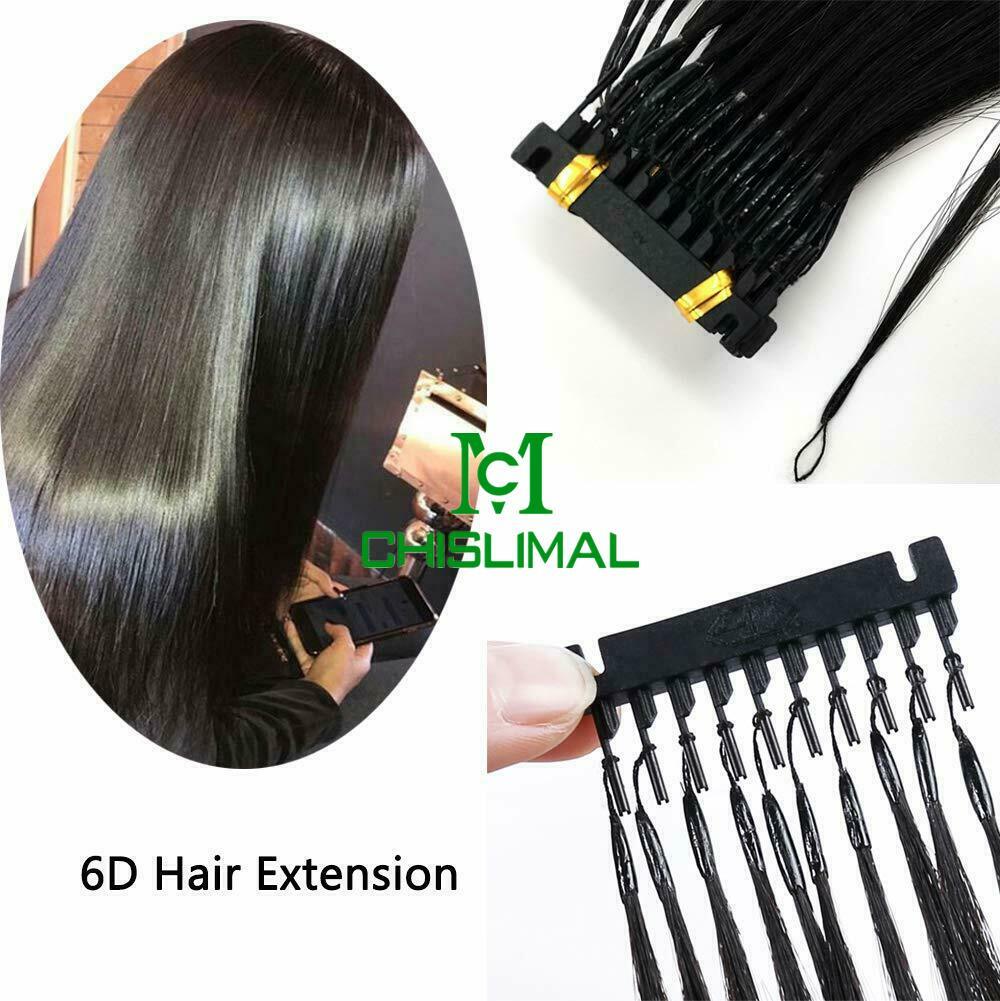 black brown blonde 6D Micro Hair Extensions Remy Hair 50gram 100Strands 10Rows
