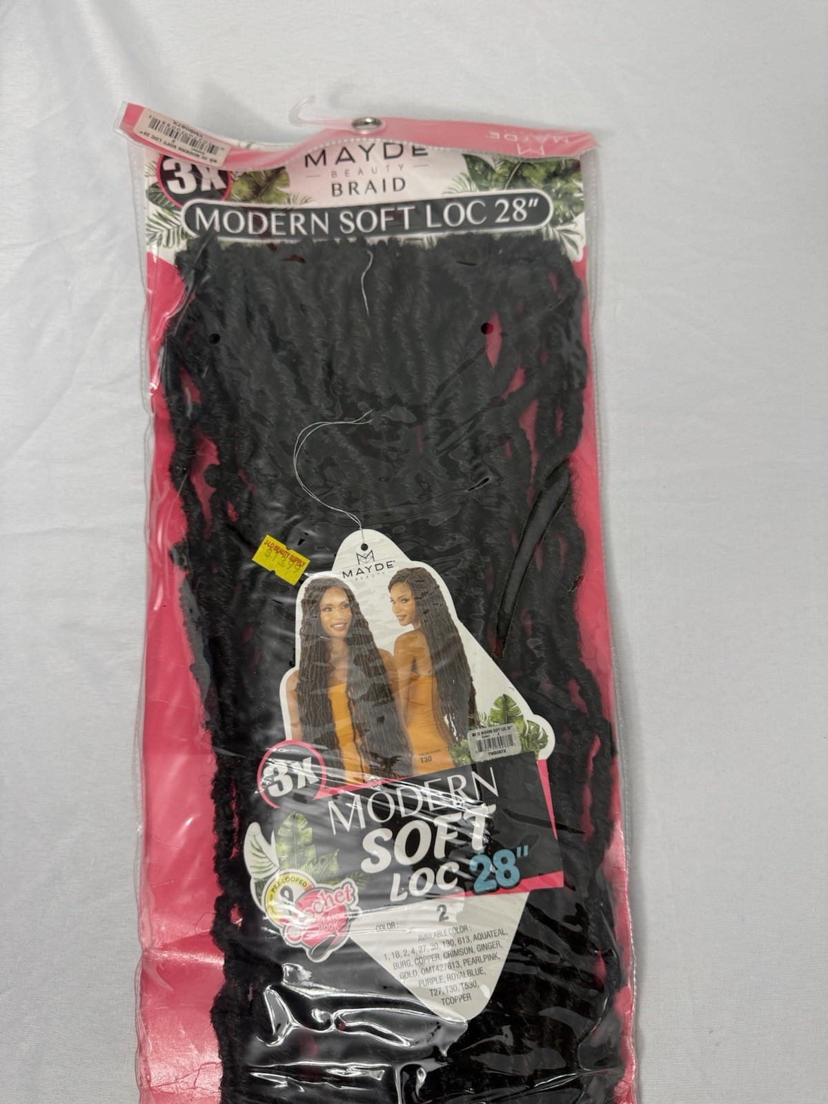 MAYDE Beauty Modern Soft Loc 28in Dreadlock Crochet Synthetic Extensions Black