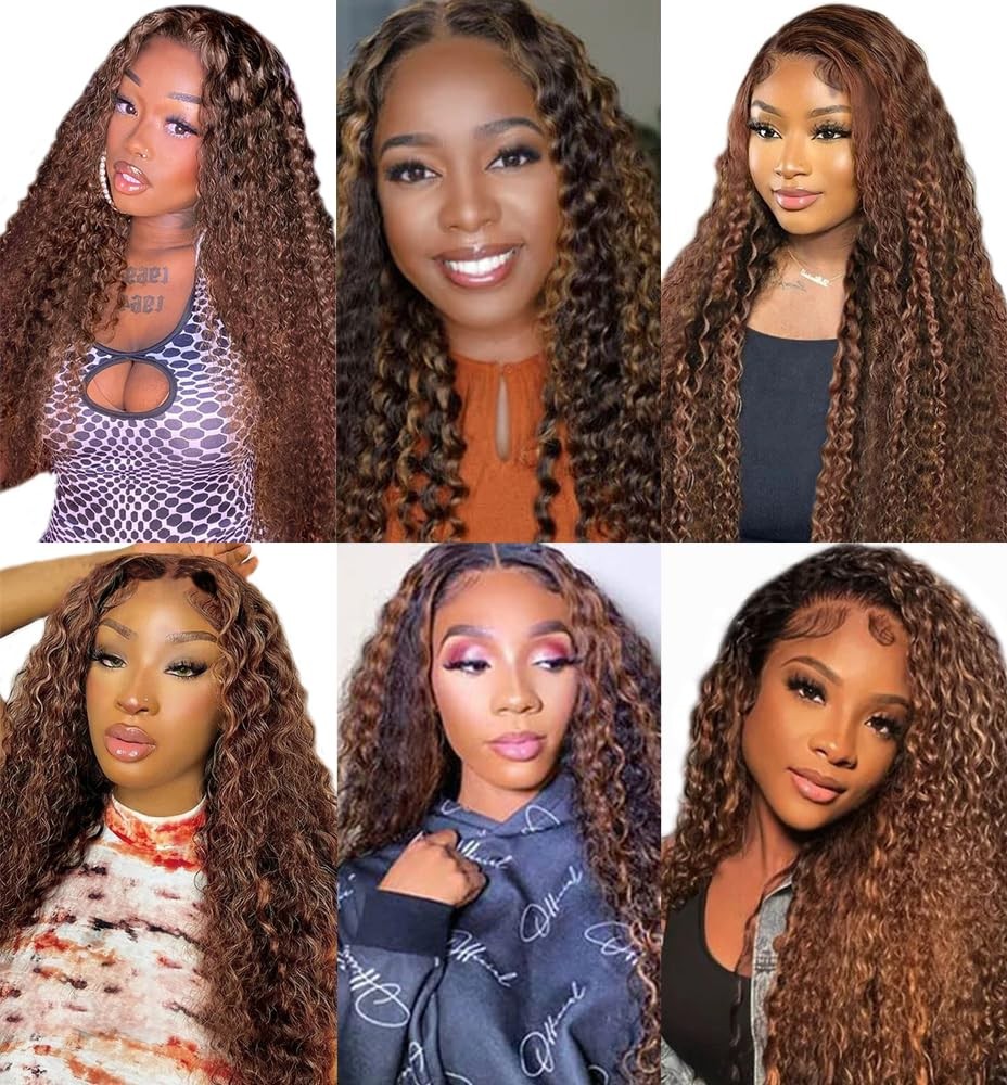 P4/30 Ombre Loose Deep Wave Human Hair Bundles 12 14 16 Inch Brazilian
