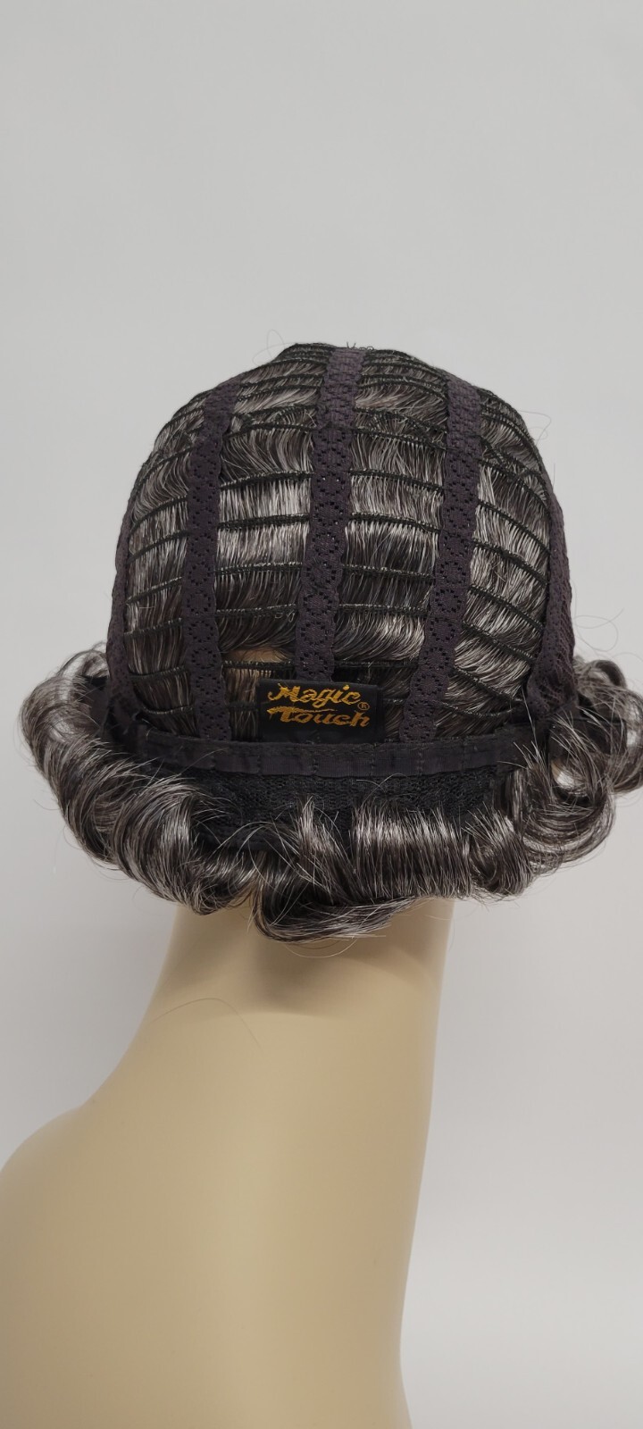 Retro Short Finger Wave Wig Gray Natural Curly Cosplay Kanekalon Japan Origin 34