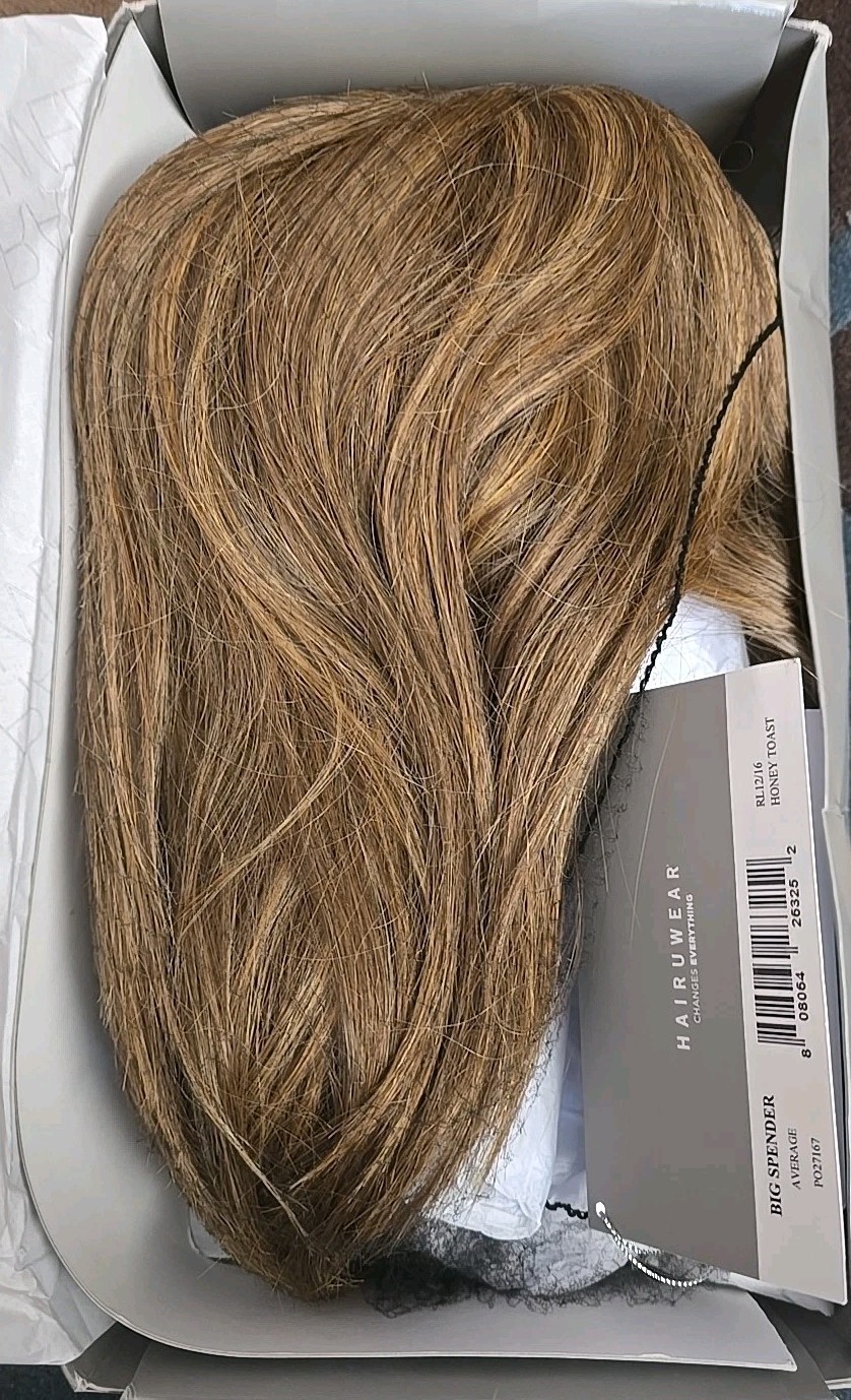BIG SPENDER Wig by RAQUEL WELCH *HONEY TOAST* Tru2Life, Mono Top + Lace Front