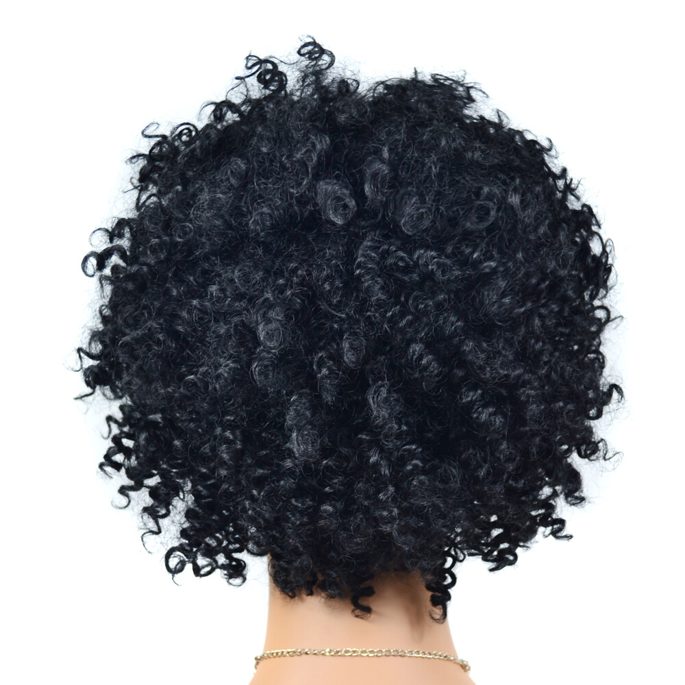 African Curly Wigs for Black Women Short Spring Twist Afro Curls Wigs Party Wigs