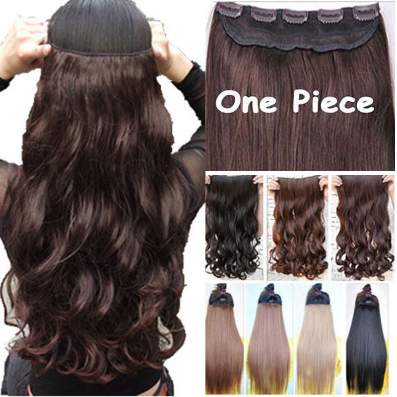100%Thick 17-30 Inch 3/4 Full Head Clip In Hair Extensions,Brown Black Blonde LK