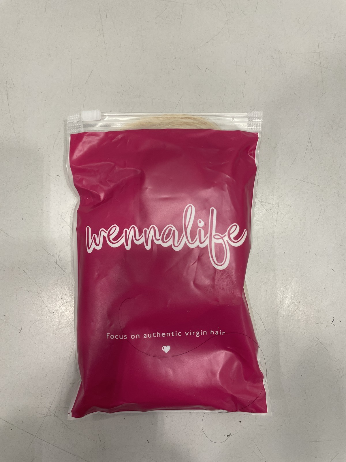 Wennalife Light Blonde Genius Sew In Weft Human Hair Extensions 18″