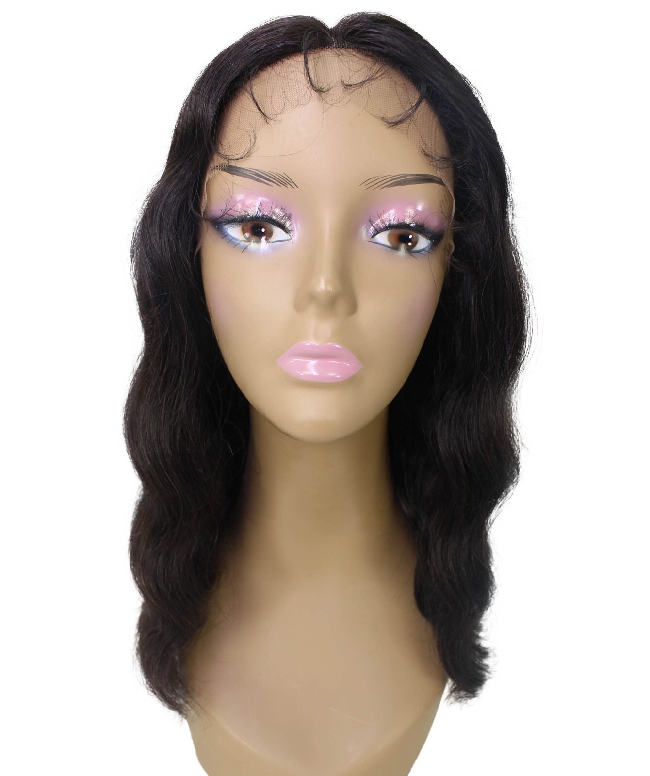 LUXLUXE Nakisa Wavy Hollywood-Style 15 in Long T Part Lace Front Wig, BLH-0004
