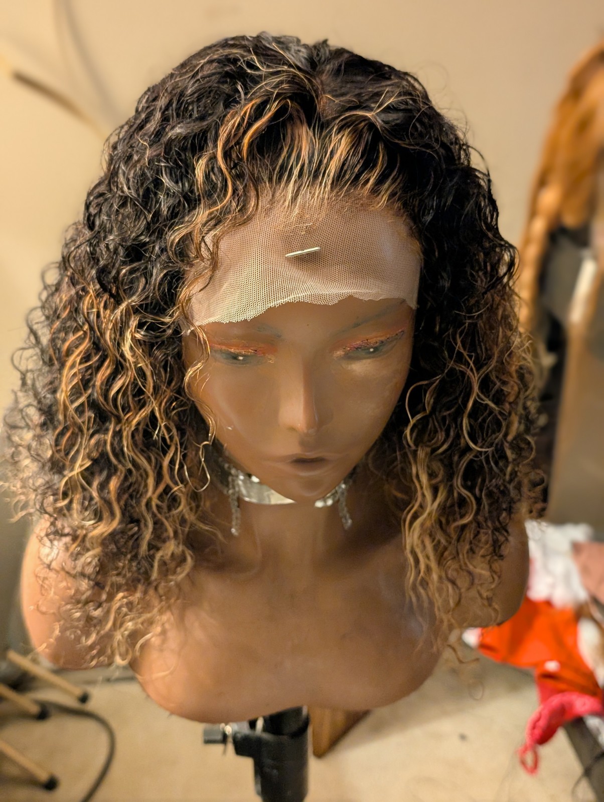 Curly Balayage Virgin Lace Front HUMAN HAIR