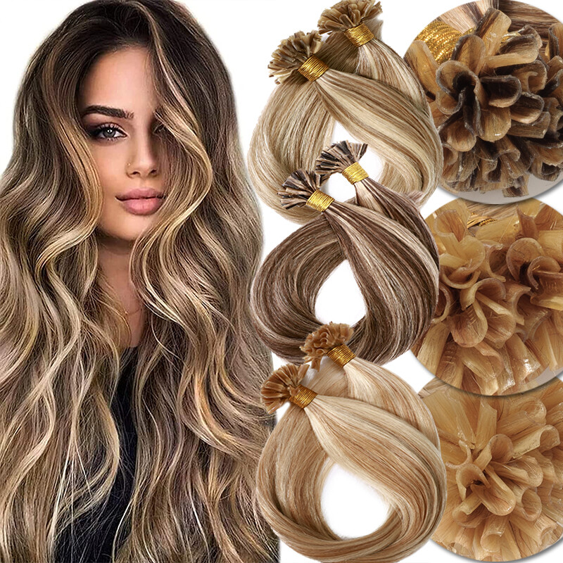 200G Fusion Pre Bonded Keratin Nail U Tip Remy Human Hair Extensions REAL THICK